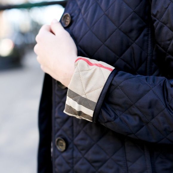 Burberry Jackets & Blazers - BURBERRY quilted shell jacket - black